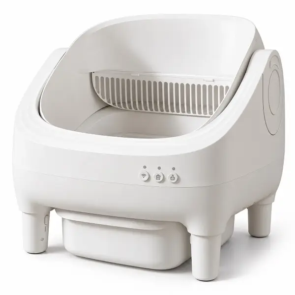 Automatische Katzentoilette, offen – für Katzen, die keine Haube mögen