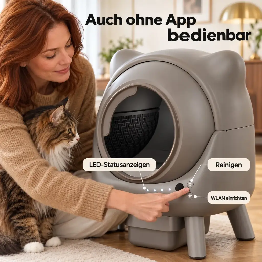 Detailansicht mit Tasten, LED-Anzeigen und Einstiegsöffnung