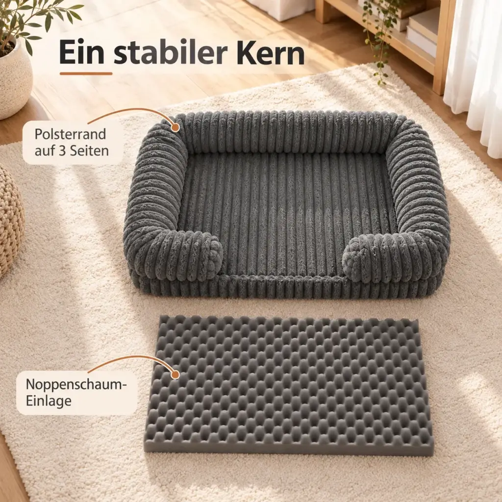 Noppenschaum-Einlage des Hundebetts