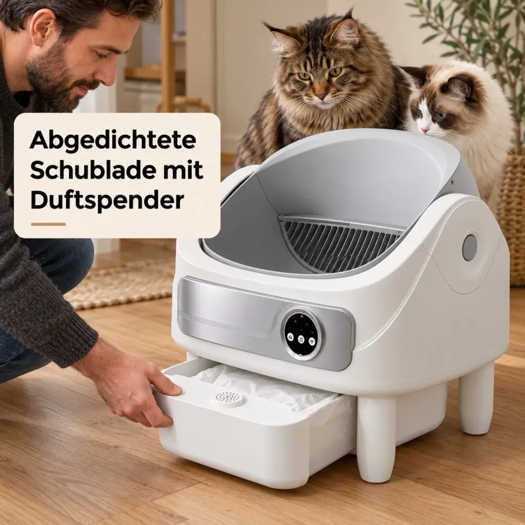 Abgedichtete 10,5-L-Schublade mit Duftspender