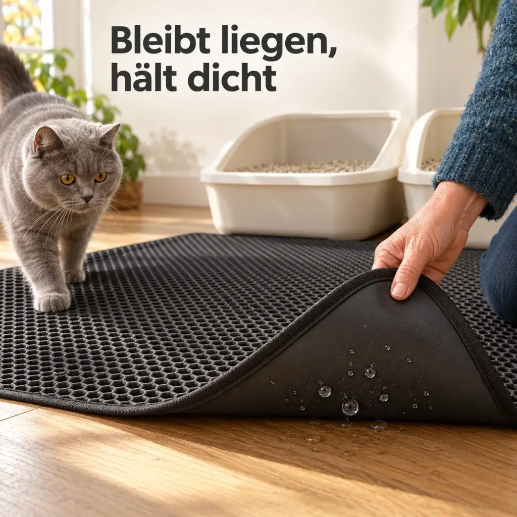 Rutschfeste, wasserdichte Unterseite der Matte